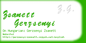 zsanett gerzsenyi business card